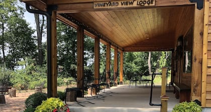 A unique mountaintop getaway overlooking Willow Croft Winery.