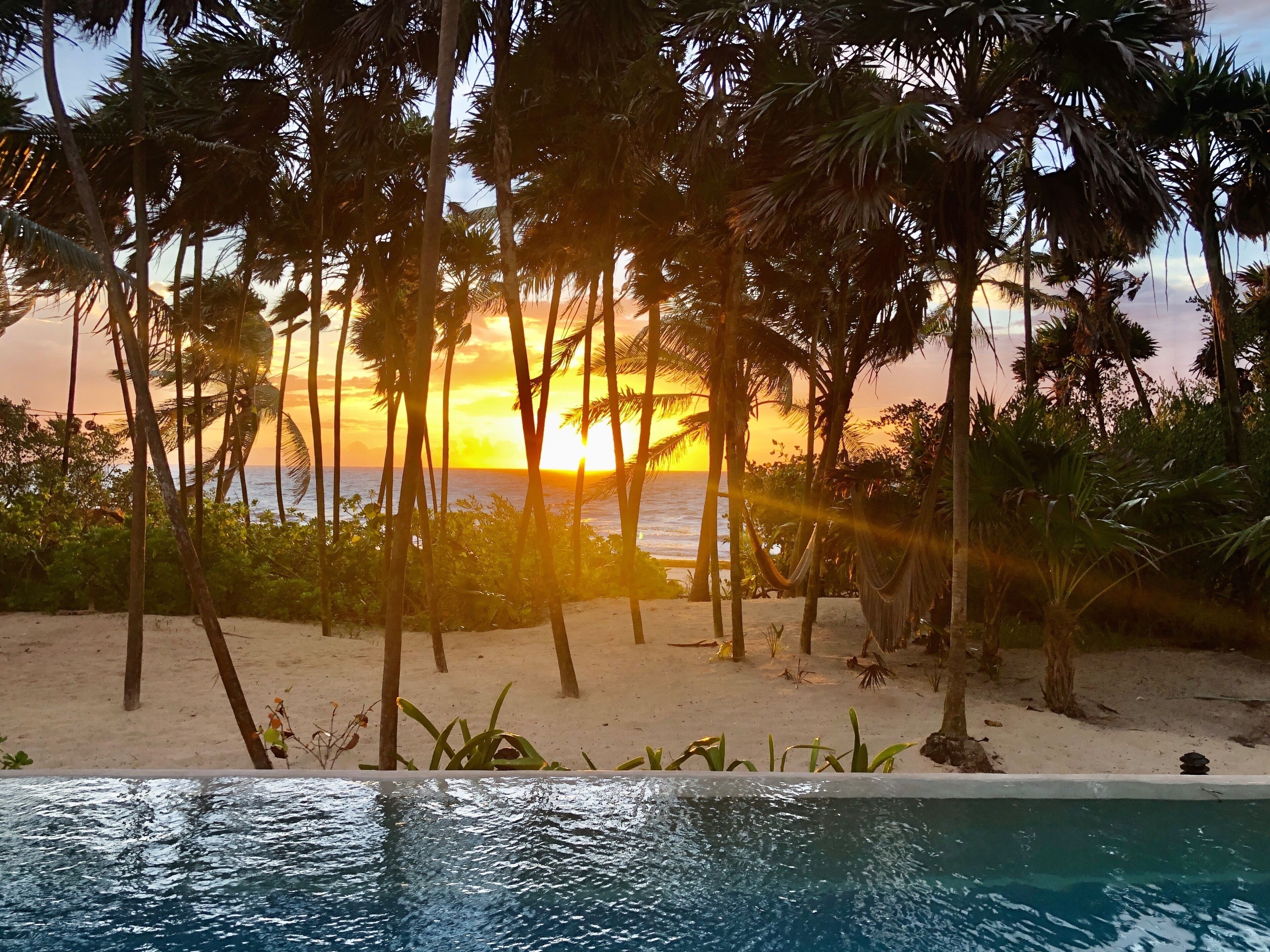 Piscine extérieure, piscine chauffée