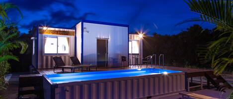 Front of property – evening/night