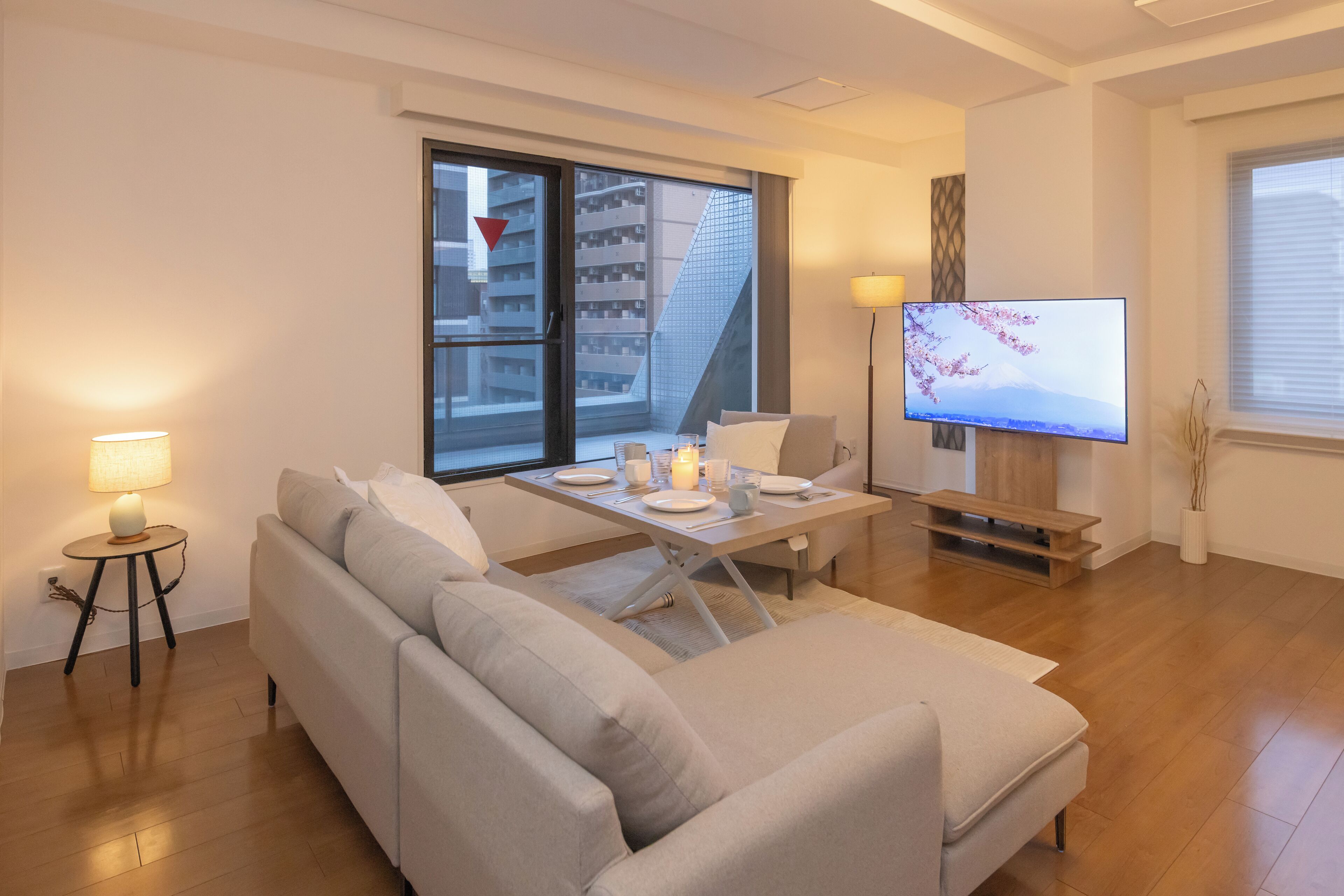 Premium Apartment, 3 Bedrooms, Non Smoking, City View | Living area | Flat-screen TV