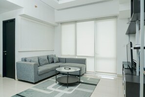 Living area - Spacious 3BR Ambassade Residences Apartment near Kuningan (Jakarta)