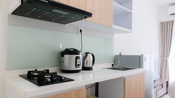 客房 | 私人小型廚房 | 雪櫃、爐具、電熱水壺、廚房用具/餐具/器皿