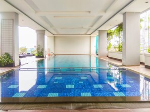 Outdoor pool - Furnished Studio Apartment at H Residence (Jakarta)