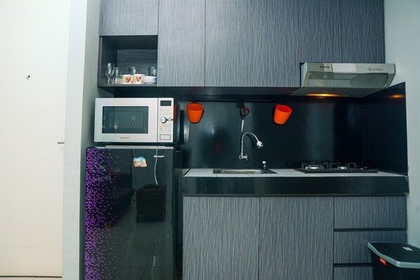 客房 | 私人小型廚房 | 電冰箱、爐台、鍋具/餐盤/廚房用品