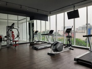 Fitness facility - Elegant and Cozy 1BR Apartment at Bintaro Plaza Residence (South Tangerang)