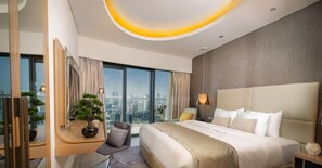 Premium bedding, down duvets, in-room safe, desk - AlAshrafia Skyline Apts Panoramic view (Dubai)