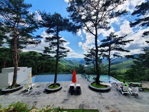 Seasonal outdoor pool