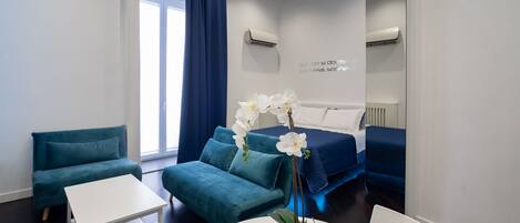 Memory foam beds, individually furnished, desk, laptop workspace