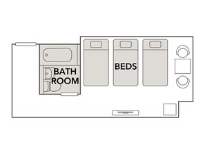 標準客房, 3 張單人床, 非吸煙房 | 客房景觀