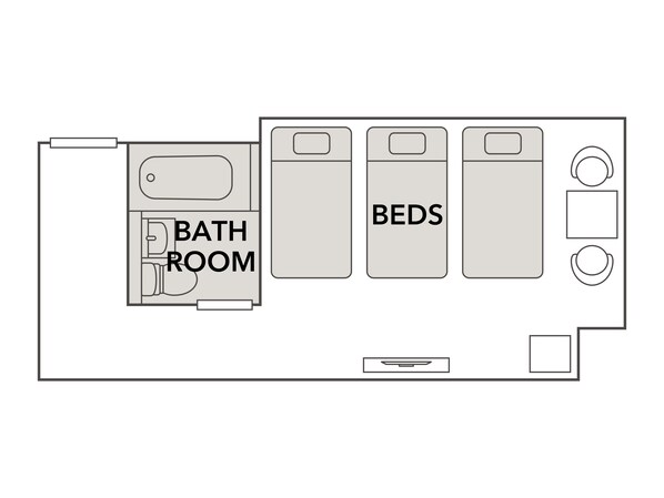 Standard Room, 3 Twin Beds, Non Smoking | View from room - Comfort Hotel ERA Kyoto Toji (Kyoto)