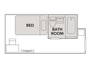 標準客房, 1 張標準雙人床, 非吸煙房 | 客房景觀