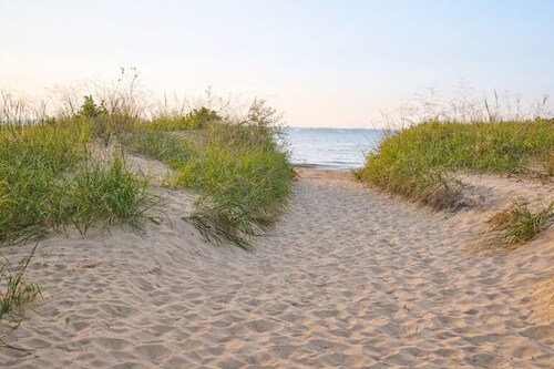 ☀️Easy Family Basecamp | Walk to Tawas Point + Firepit