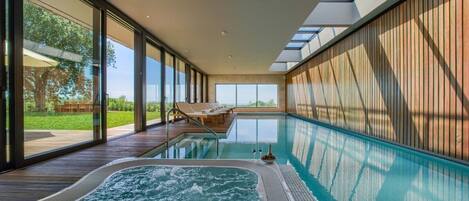 Indoor pool, outdoor pool
