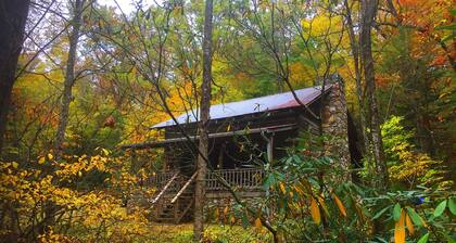 Beautifully-restored 200-year-old Log Cabin off the Blue Ridge Parkway