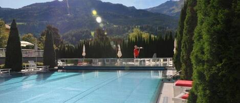 Indoor pool, outdoor pool
