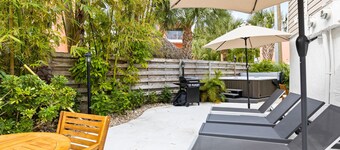 Villa Fiesta | Pet Friendly Home In Siesta Village, Heated Pool and Hot Tub, Walk to the Beach!