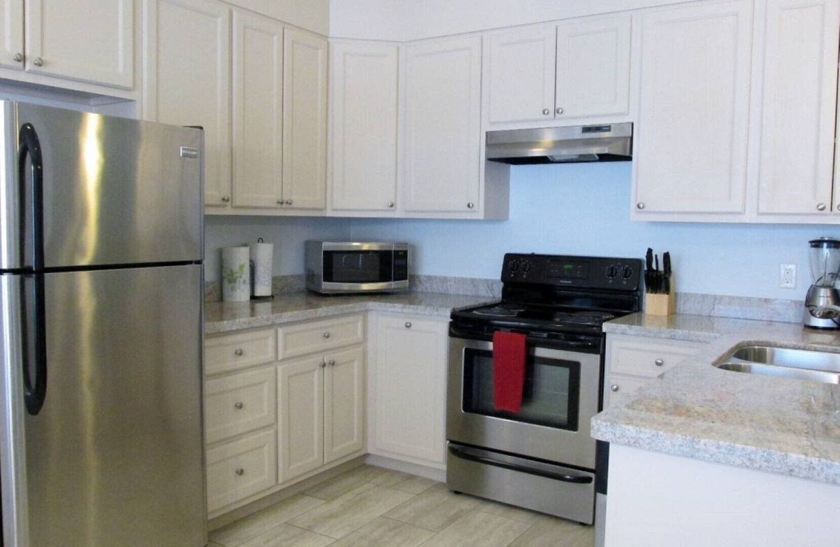 Red Fish Condo C, with boat slips and pool.