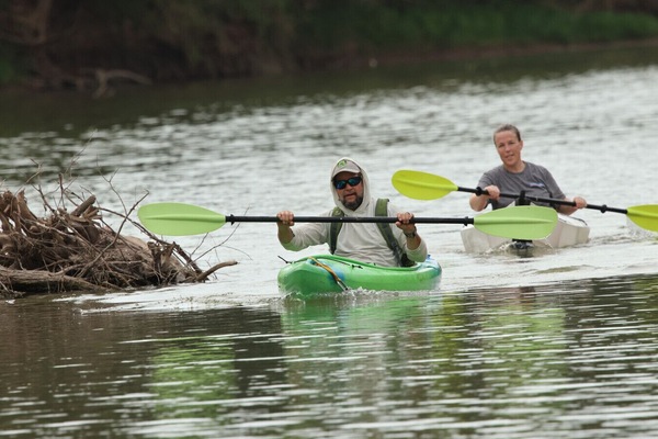 early morning kayaking
