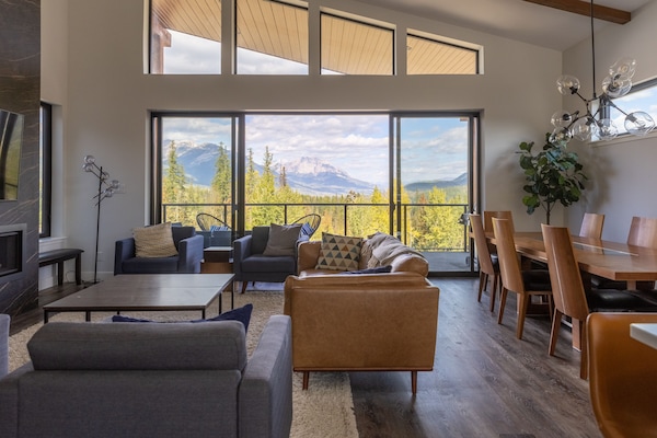 in summer patio doors open to front covered deck - perfect for hosting events
