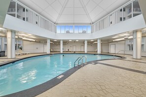 Indoor pool, a heated pool