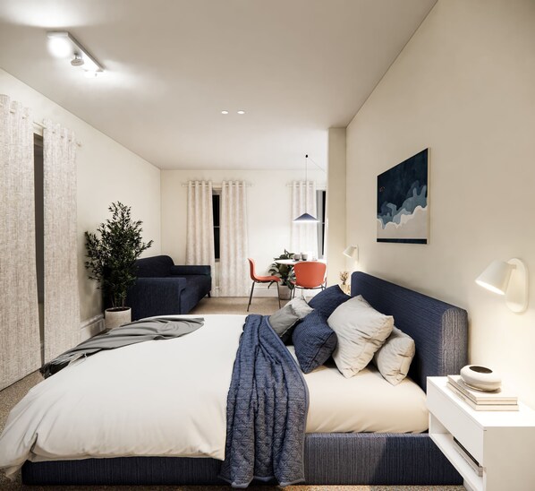 슈피리어 스튜디오 | 다리미/다리미판, 무료 WiFi, 침대 시트