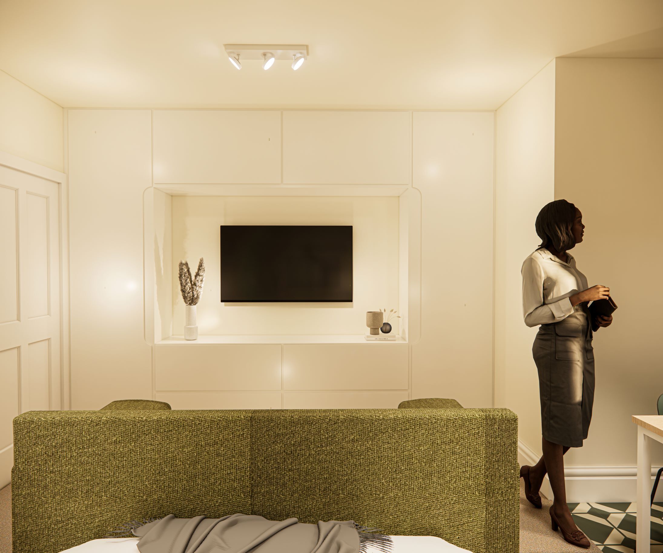 华丽开间 | 熨斗/熨衣板、免费 WiFi、床单