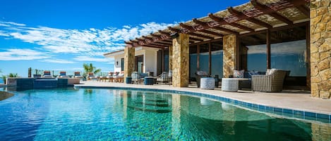 A heated pool