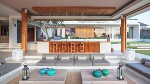 Villa, 5 Bedrooms | Living area | LED TV, DVD player - The Iman Villa (Canggu)