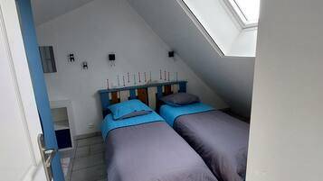 3 chambres, Wi-Fi gratuit, draps fournis