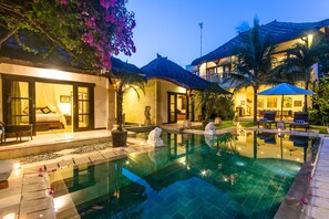 Front of property – evening/night - Villa Arjuna (Seminyak)
