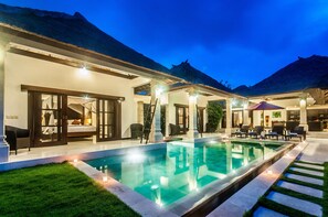 Front of property - evening/night