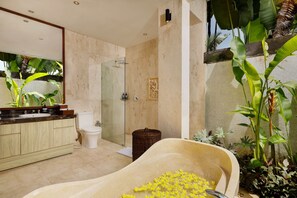 5 Bedroom Pool Villa | Bathroom | Shower, hair dryer, towels, soap