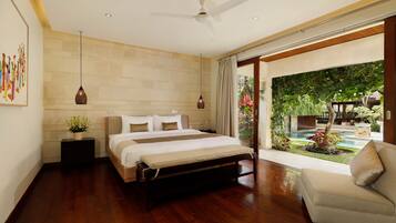 5 Bedroom Pool Villa | 5 kamar tidur, bantalan ekstra lembut, Wi-Fi gratis, dan seprai linen