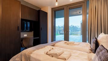 3 habitaciones, wifi gratis, ropa de cama y acceso para silla de ruedas