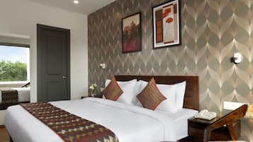 Ropa de cama de alta calidad y minibar