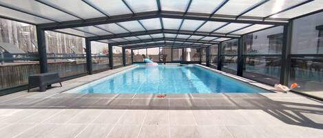 Indoor pool, outdoor pool