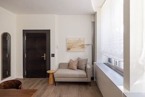 Superior Studio, Non Smoking, Ground Floor | Living area | 43-inch LED TV with cable channels, TV