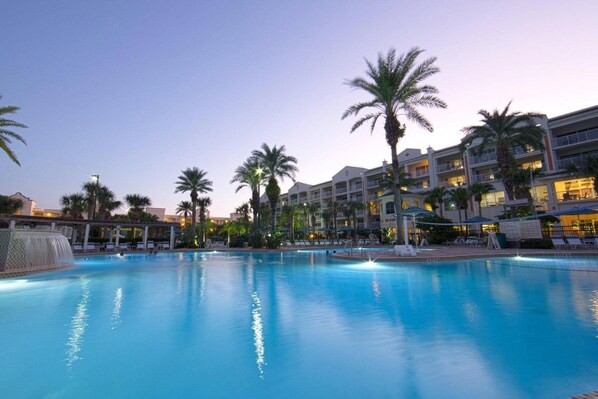 A heated pool