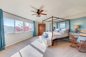 5 bedrooms, iron/ironing board, travel cot, WiFi