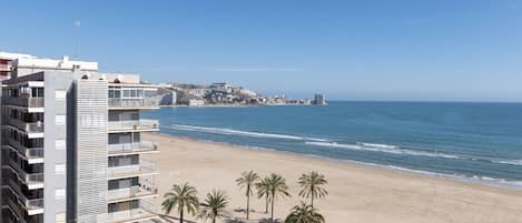 Na praia