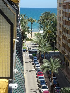 Vista a la playa o el mar