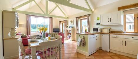 Microwave, dishwasher, highchair