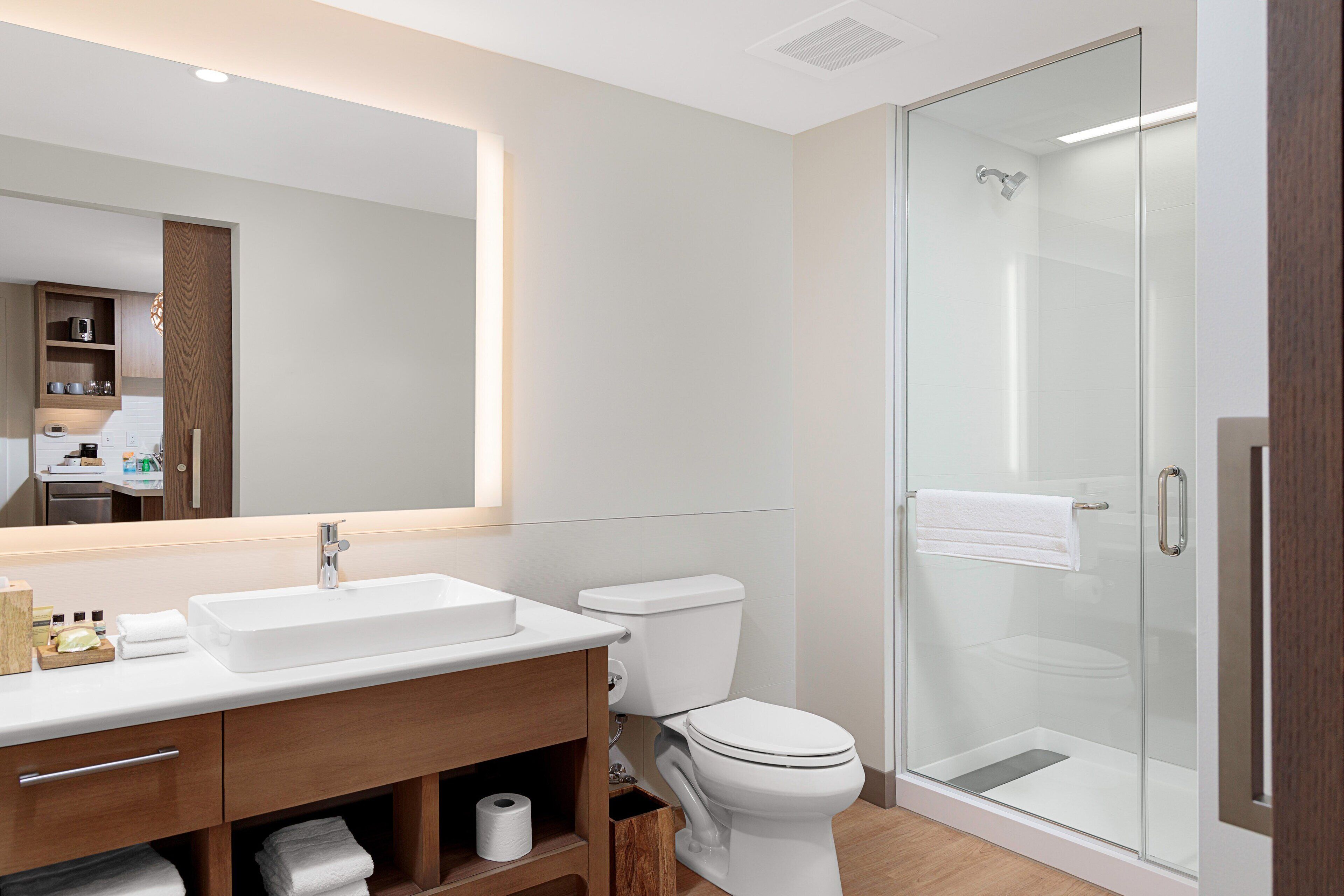 free toiletries, hair dryer, towels, soap