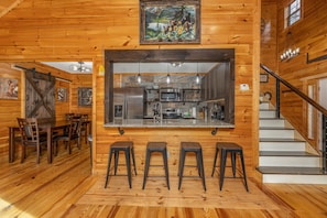 Cabin, Multiple Beds, Hot Tub | Private kitchen