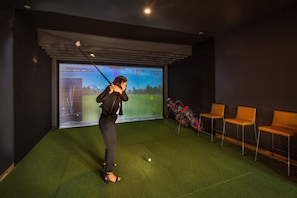 Golf range sisätiloissa