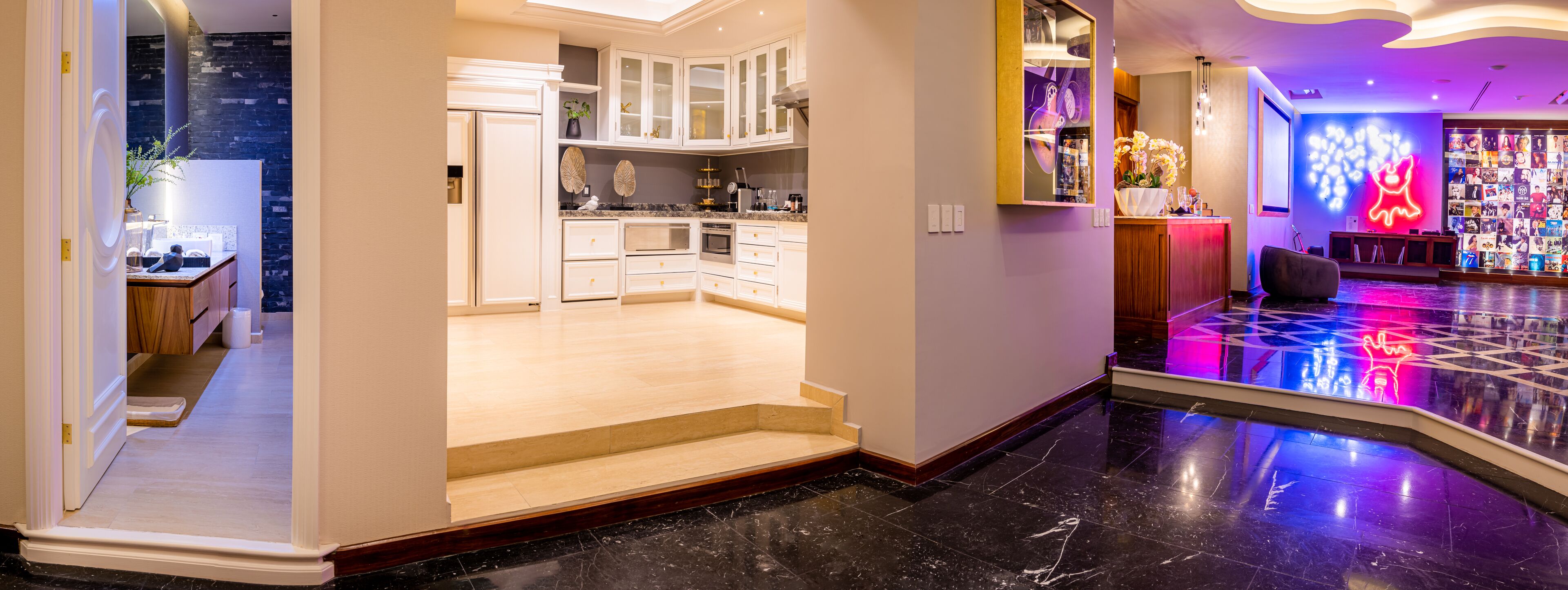 premium suite | living area | 52-inch smart tv with cable channels