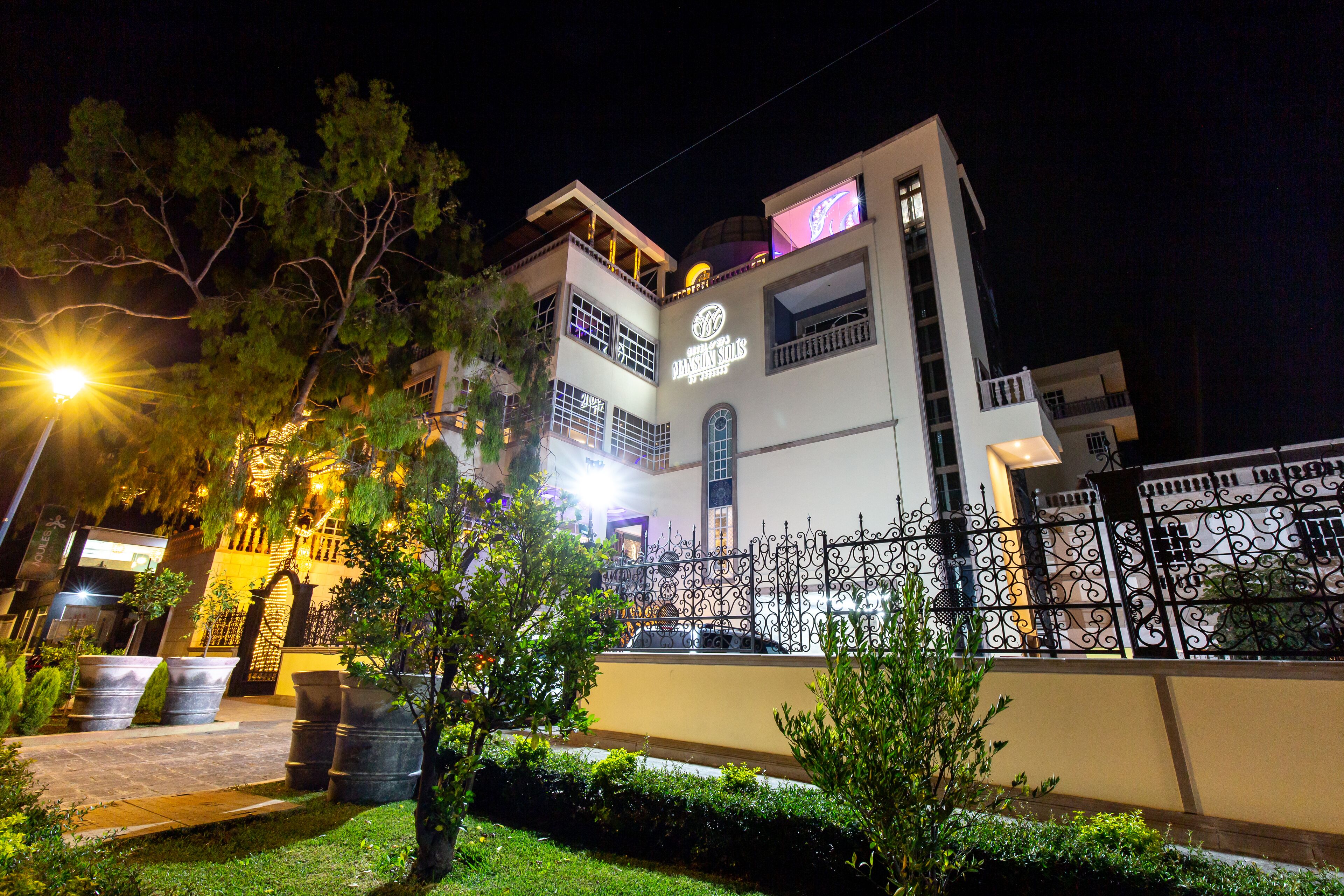 front of property – evening/night