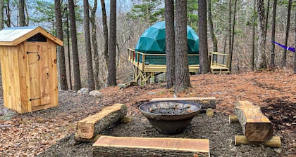 Cozy Geo-Dome with AC on Private Wilderness Reserve in the Gunks