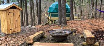 Cozy Geo-Dome with AC on Private Wilderness Reserve in the Gunks