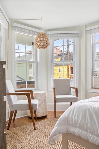 Romantic Queen Suite 1 Block to Beach & Asbury | Victorian Charm | 1000 Mbps ...